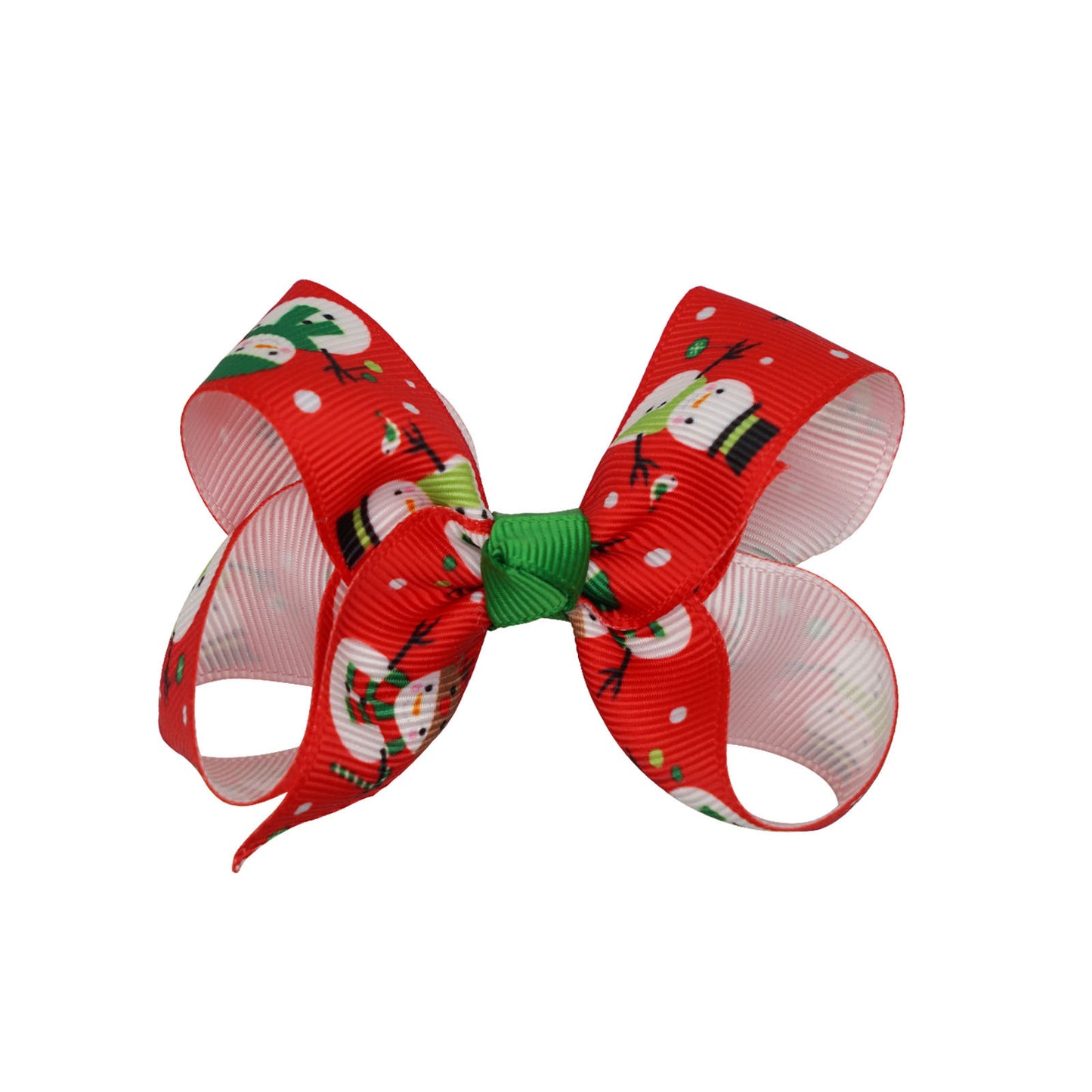 Santa Claus Printed Bow Barrettes European And American Buy Center