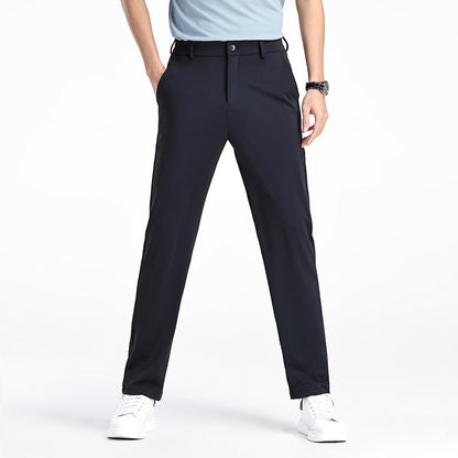 Pantalon décontracté printemps soie glacée élastique