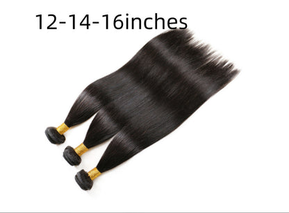 Buy Center Top Pick- Brazilian real hair wig 12and14and16 three piece set