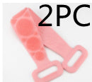 Hot New Items at Buy Center: Bath Towel Silicone Rubbing Back Towel 2PC Pink 60cm