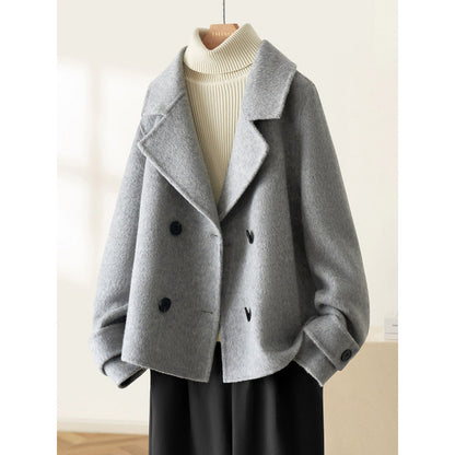 Hepburn Style Coat Woolen Coat Buy Center