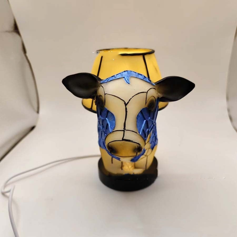 New Product Beautiful Cow Table Lamp Bedside Table Lamp With USB Bedside Lamp For Living Room Bedroom Dormitory Bra Ornament at buy Center