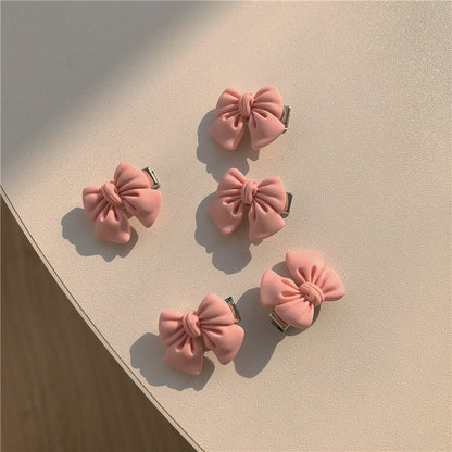 Buy Center Hot Pick-Soft Girl Cute Series Peach Hair Clip Hairpin 3105 Cute Bow Plastic