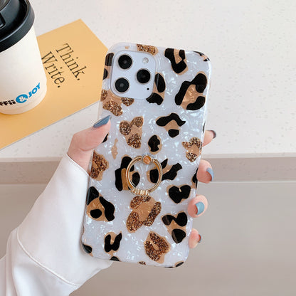 Fresh on the Scene at Buy Center: Leopard Print Shell Pattern Drop-resistant Phone Case