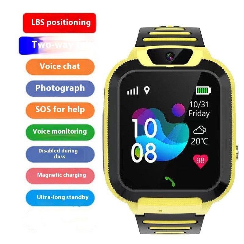 Smart Magnetic Charging Positioning Call Student Help Smart Watch