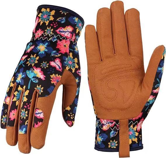 Microfiber Printing Gloves Flower Garden Planting Plucking Buy Center