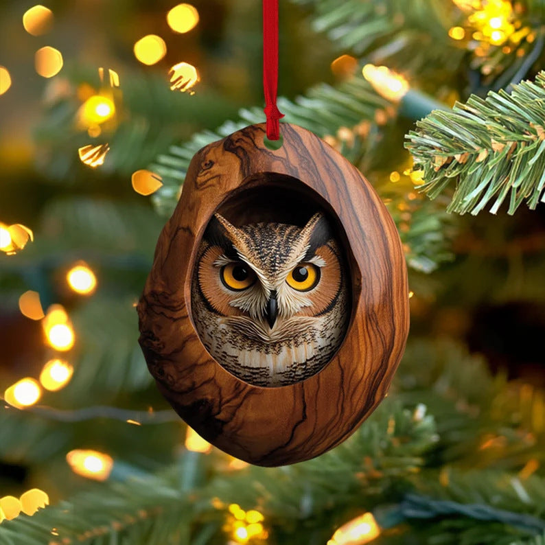 Christmas Tree Decorations Small Animal 2D Flat Print Acrylic Small Pendant | Women's Clothing3 | Buy Center