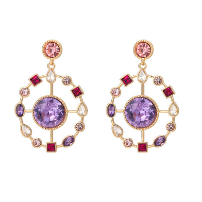 Buy Center Special-Fashion Colorful Rhinestone Special-shaped Earrings