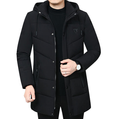 Winter Middle-aged And Elderly Men's Coat Thickened