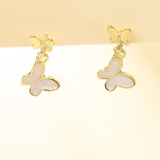 Buy Center Exclusive Offer-Light Luxury, Niche Design, Butterfly Earrings, High-end, Atmospheric, Unique Design Earrings Gold