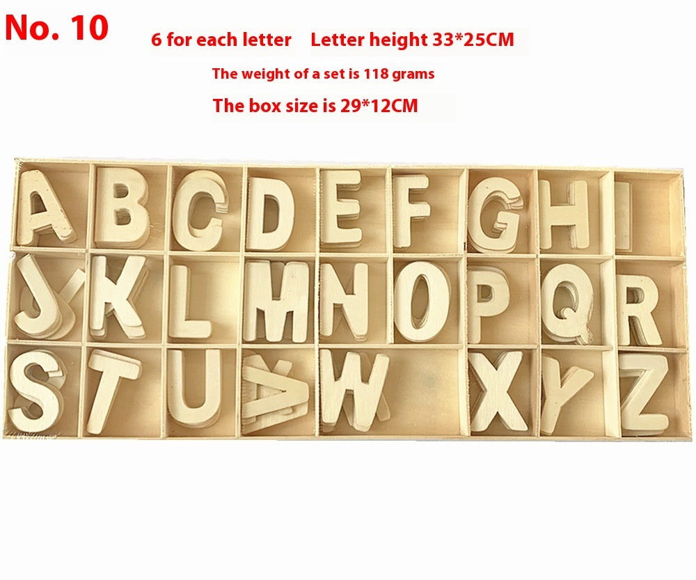 Hot New Items at Buy Center: Boxed English Building Blocks Creative Style Figures Letter Ornaments Toys No 10