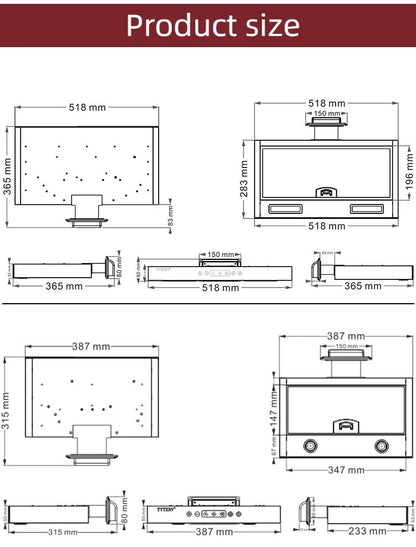 Just Arrived at Buy Center: Modification Accessories Trailer Kitchen Range Hood Iveco Quanshun B- Type RV Mini Range Hood