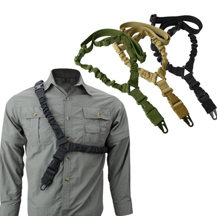 Newly Released at Buy Center: Single Point Tactical Strap Real CS Tactical Harpoon Line Military Fans Outdoor Crossbody Safety Rope