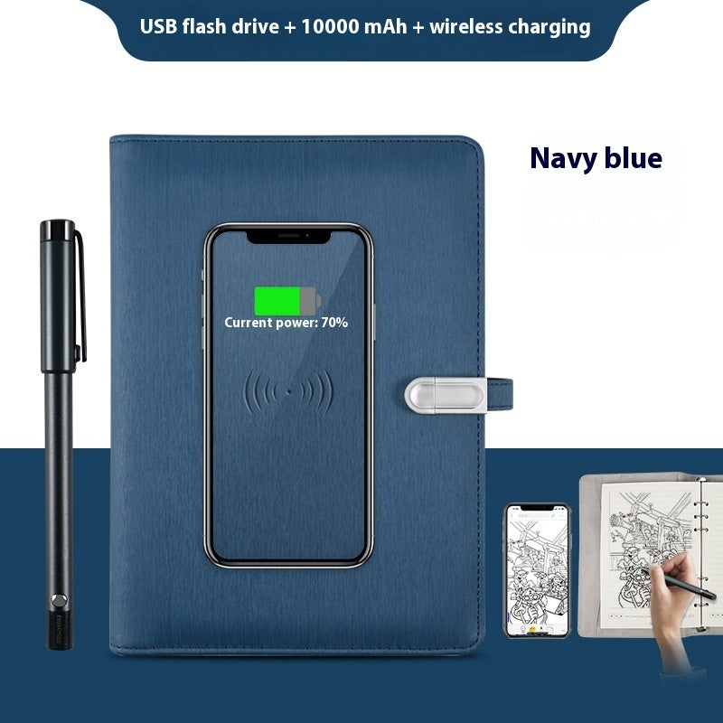 Just Arrived at Buy Center: Handwriting Paper Screen Synchronization Smart Fingerprint Lock Notebook A5 Color4