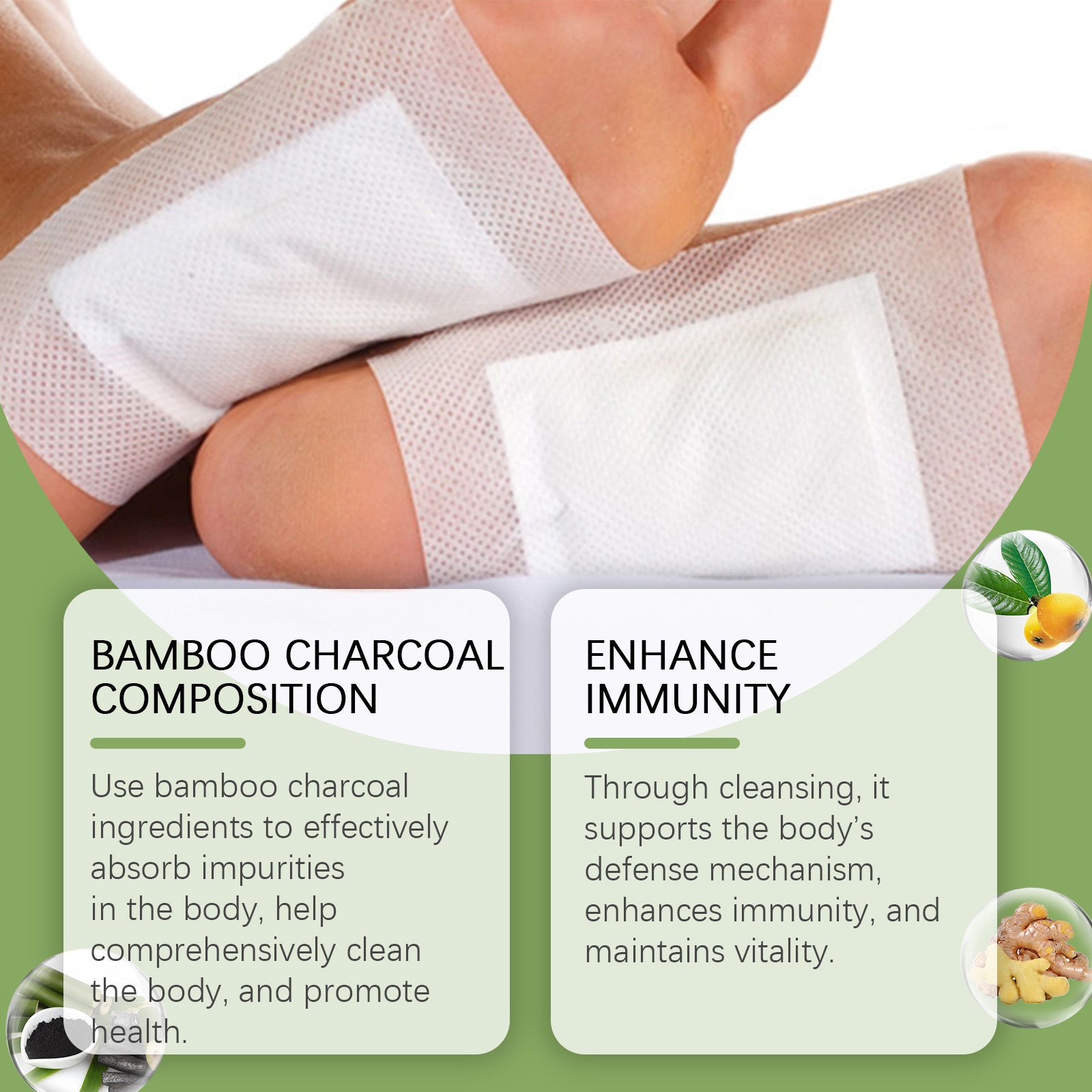 Daily Gentle Cleaning Bamboo Charcoal Care Foot Patch Buy Center