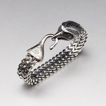 Buy Center Hot Pick-Men's Retro Punk Stainless Steel Bird Head Bracelet