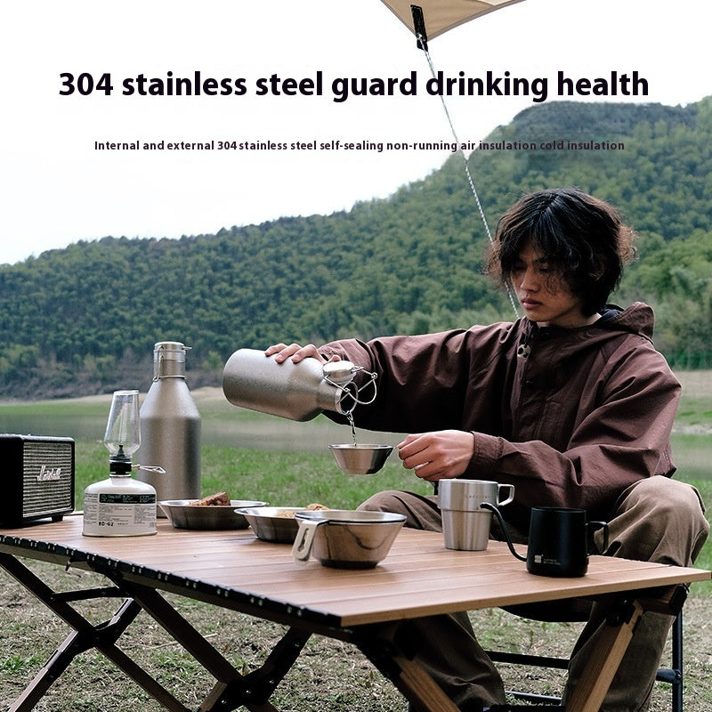 Just Arrived at Buy Center: Large Capacity Outdoor Portable Stainless Steel Thermal Pot