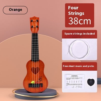 Just Arrived at Buy Center: Musical Instruments Can Play Beginner Music Toys Heart Orange 38cm