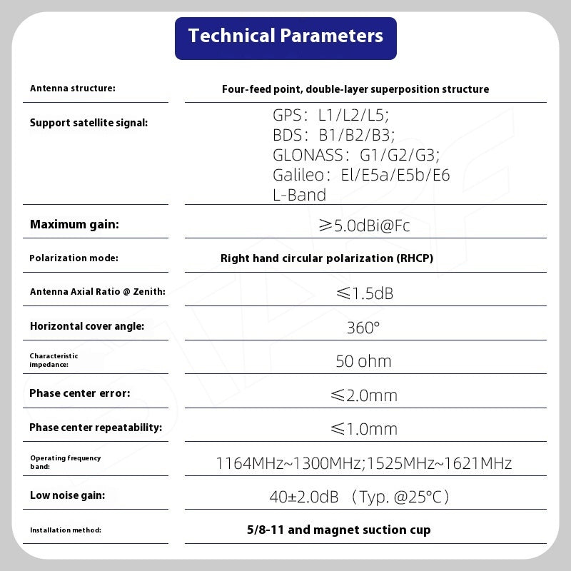 Four Star Full Frequency Measurement Antenna Side Outgoing Line TNC Female Interface Buy Center