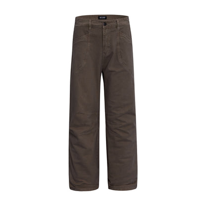 Fresh Arrivals at Buy Center: Fashion Individual Casual Overalls Men's Trousers Dark Brown