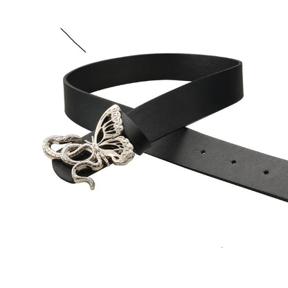 Hot New Items at Buy Center: Dark Snake Butterfly Decoration Belt Men