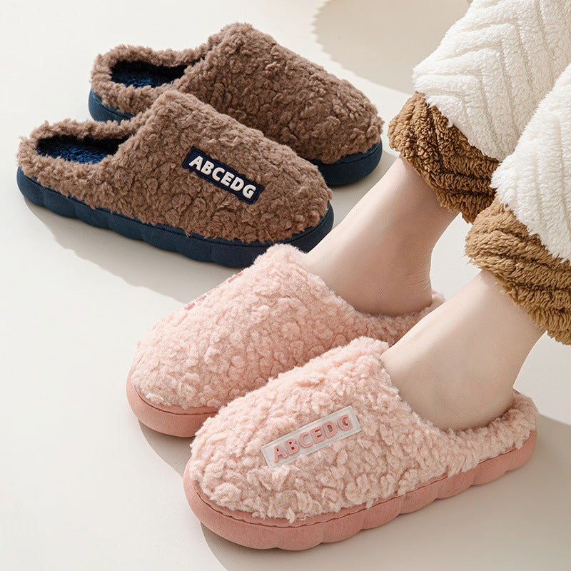 Indoor Warm Thickened Couple Cotton Slippers Buy Center