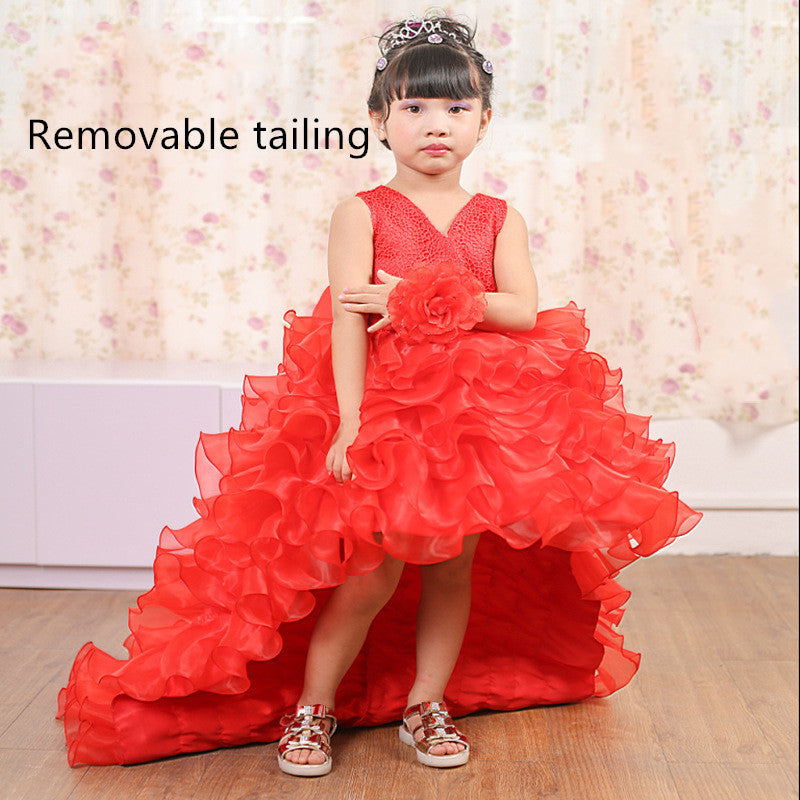 Trailing dress flower girl tuxedo small dress Buy Center