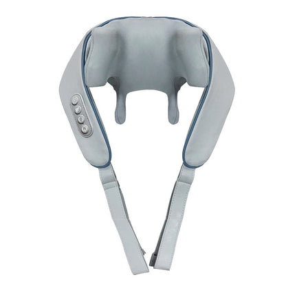 Newly Released at Buy Center: Shoulder Massage Instrument Neck Kneading Hot Compress Multifunctional Wireless Gray English Packaging