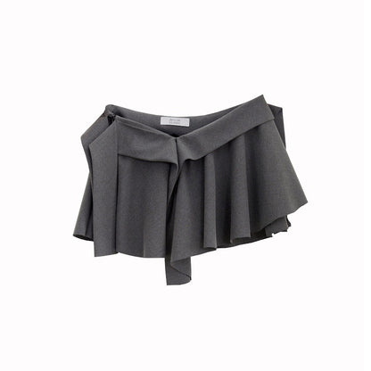 Dark Gray Vertical Cut Irregular Skirt Buy Center