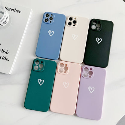 Fresh Arrivals at Buy Center: Simple Love Fine Hole Soft Shell Straight Edge Phone Case