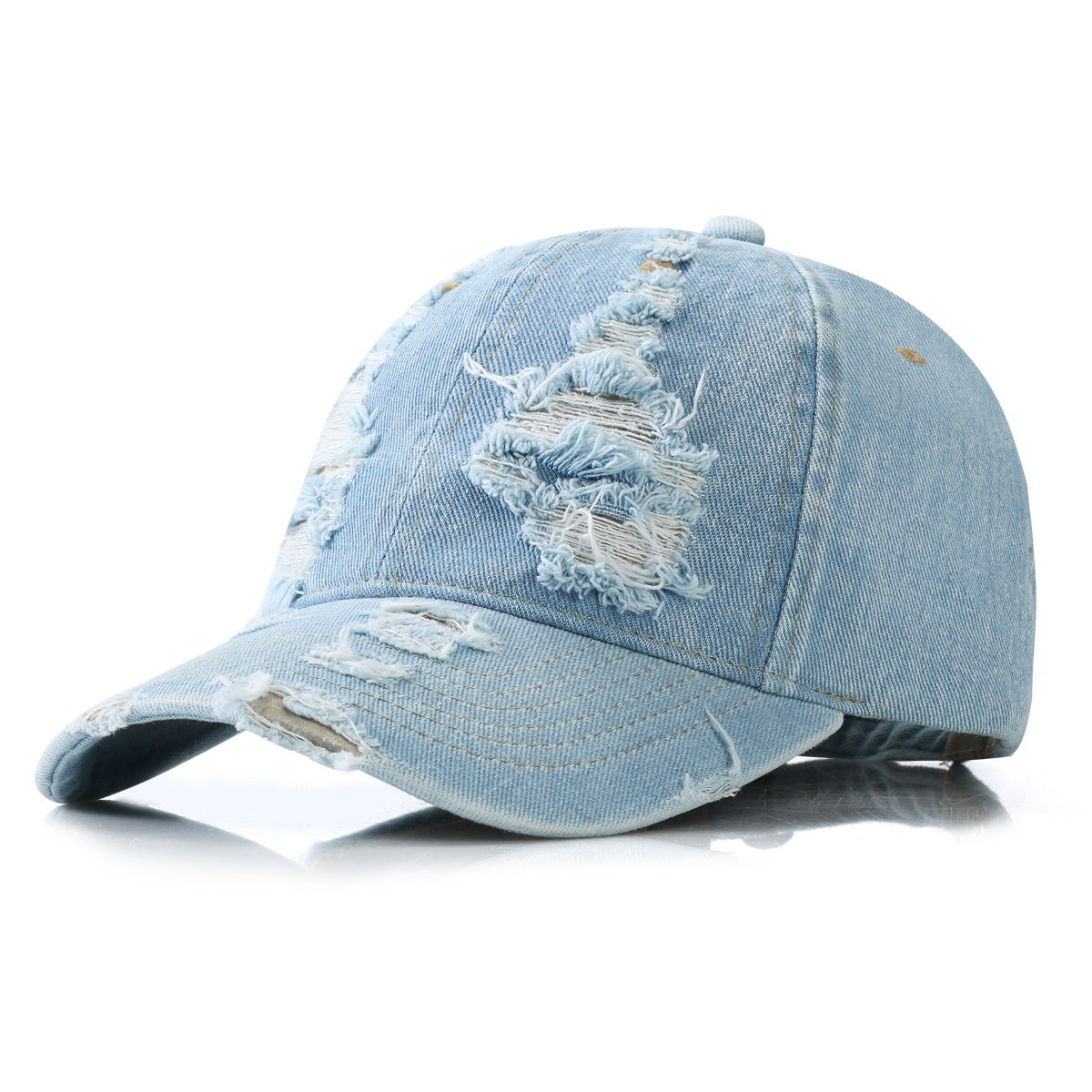 Denim Ripped Baseball Cap Hip Hop Cool Buy Center