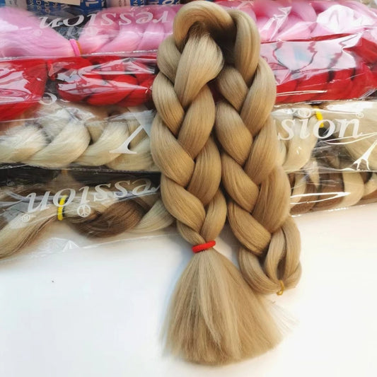 High Temperature Fiber Wig Black And Golden Braids Hair Extension Big Braids | Health, Beauty & Hair4 | Buy Center