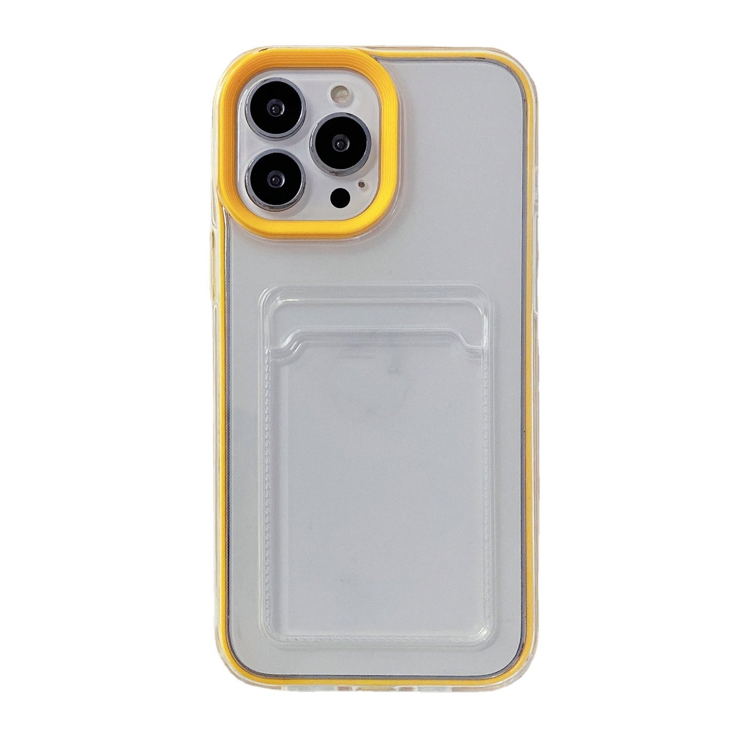 Just Arrived at Buy Center: Simple Solid Color Three-in-one Transparent Card Drop-resistant Phone Case