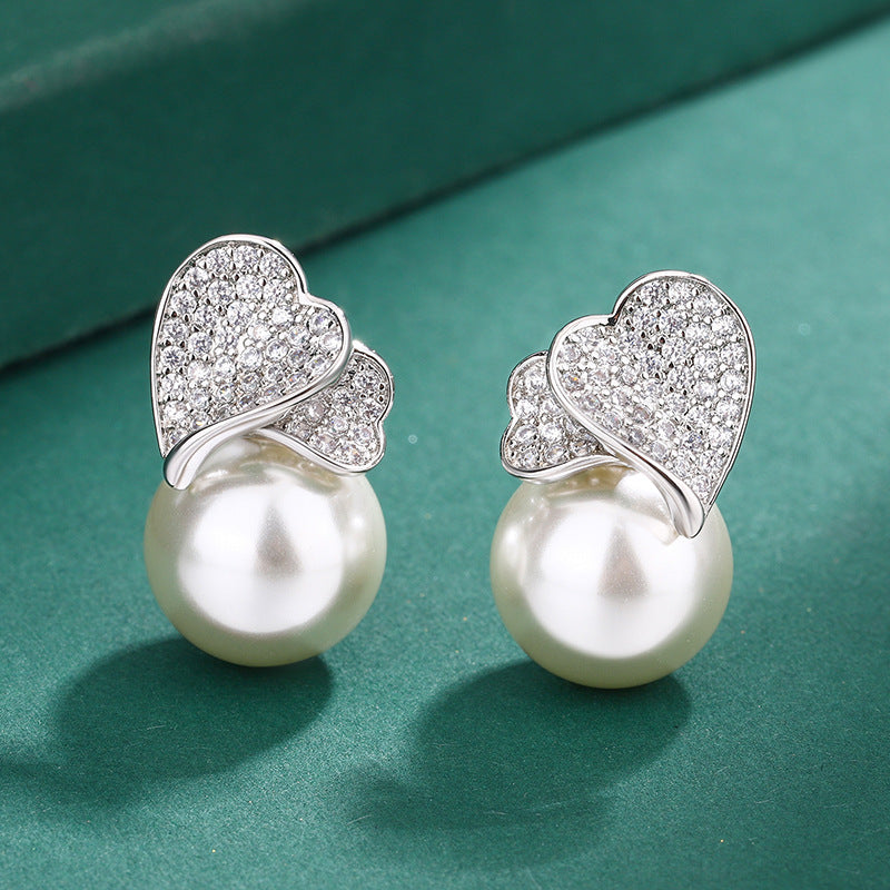 Buy Center Trend-Jewelry Suit Natural Freshwater Pearl Pendant Ear Studs