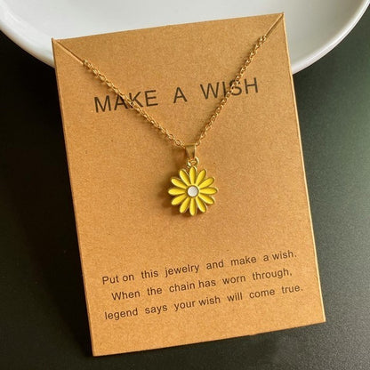 Women's Fashion Sunflower Pendant Necklace Buy Center