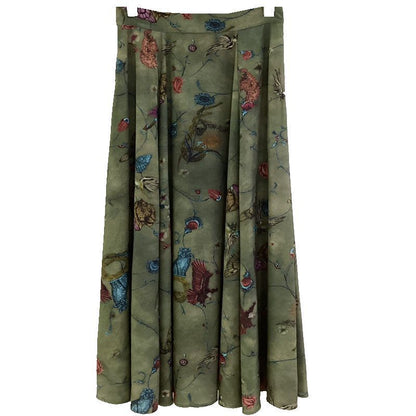 New Spring And Summer New Draping Silky All-match High Waist Skirt