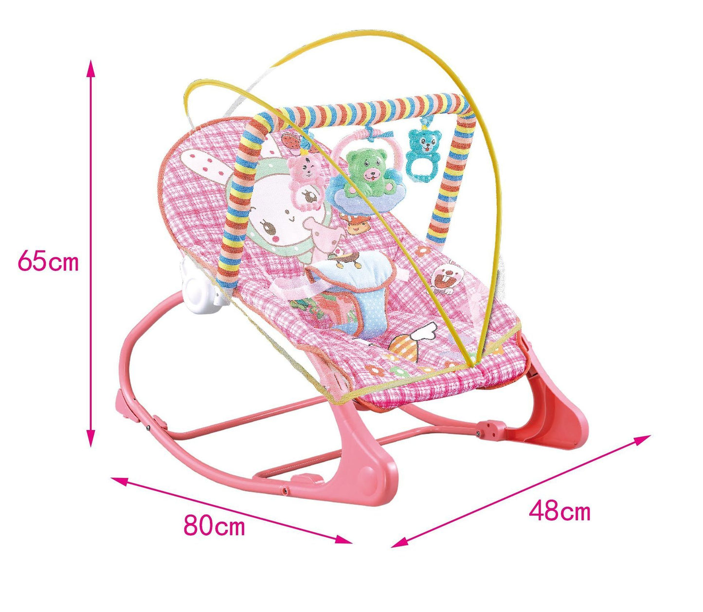 Fresh Arrivals at Buy Center: Baby Rocking Chair Baby Rocking Bed Portable Foldable Coax With Mosquito Net Rocking Chair Pink Tent