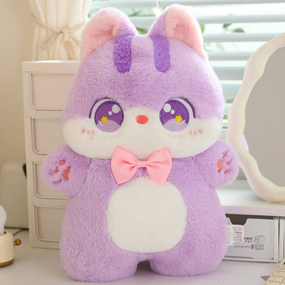 Newly Released at Buy Center: Colorful Cat Doll Pillow Comfort Pillow Plush Toy Purple Cat