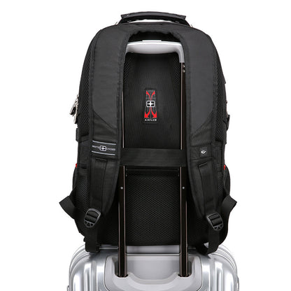 Computer Backpack Large Capacity 1680D Waterproof Multifunctional Shoulder Bag