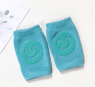 Summer Terry Baby Socks Knee Pads Green Q1pcs