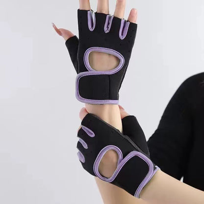 Just Arrived at Buy Center: Sports Cycling Half-finger Fitness Gloves Purple