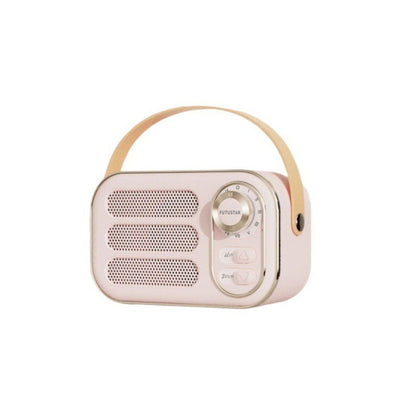 Fresh Arrivals at Buy Center: Bluetooth Audio Retro Mini Portable Wireless Card Vehicle-mounted Speakers Desktop Audio Pink