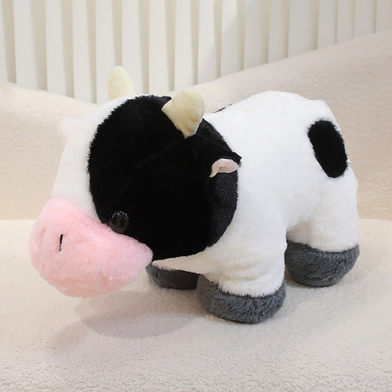 Fresh on the Scene at Buy Center: Cute Ranch Cow Doll Plush Toys Black And White