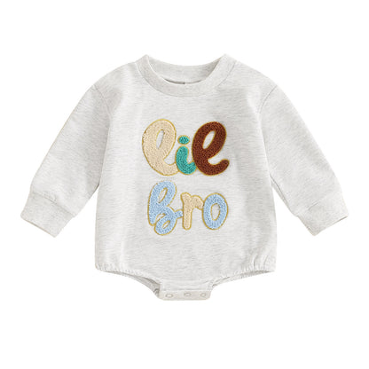 Fresh Arrivals at Buy Center: Autumn Baby Sweatshirt Rompers Baby Boy Toddler Fall Clothes Gray