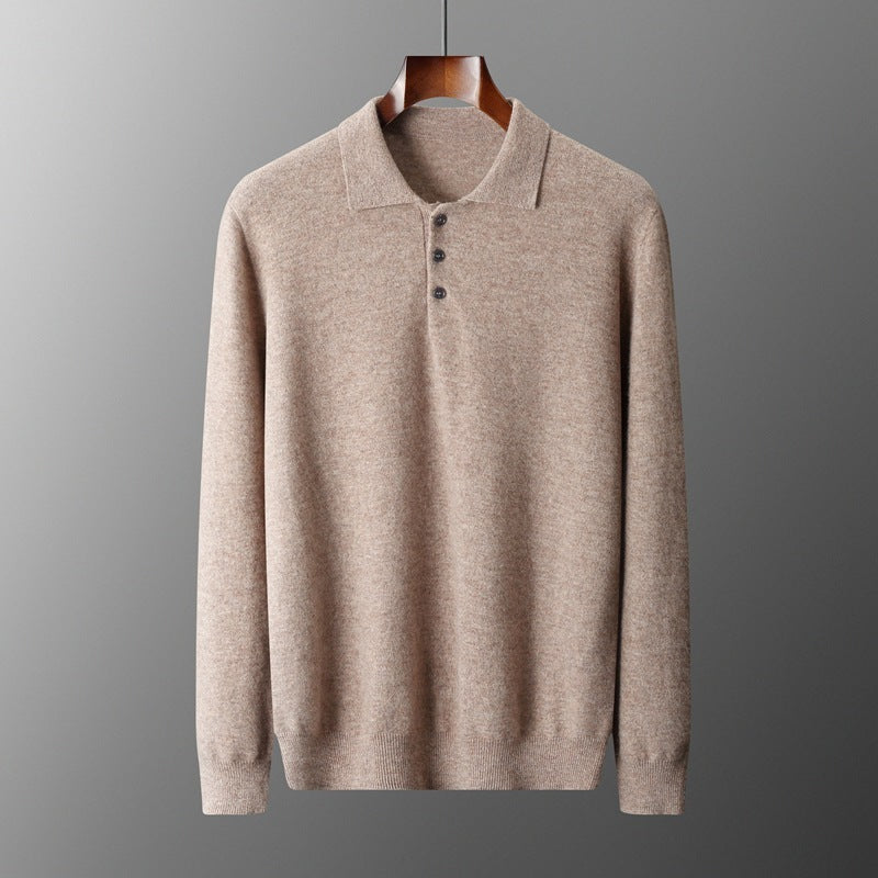 Polo Shirt Men's Casual Wool Sweater Buy Center