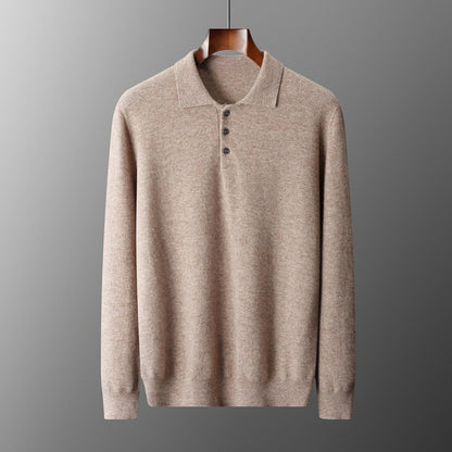 Polo Shirt Men's Casual Wool Sweater Buy Center