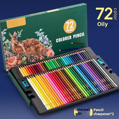 Buy Center Handpicked- Water-soluble Oily Hand-painted Sketch Color Brush Color Lead Oil 72 Colors