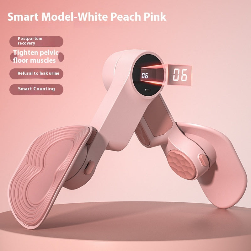 Fresh Arrivals at Buy Center: Intelligent Counting Timing Leg Shaping Clip Exercise Leg Pelvic Floor Muscle Trainer Multifunctional White Peach Pink Smart