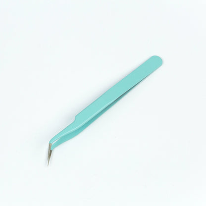 Trending Now at Buy Center: Stainless Steel Tweezers Macaron Colored Handbook And Paper Tape Green Curved