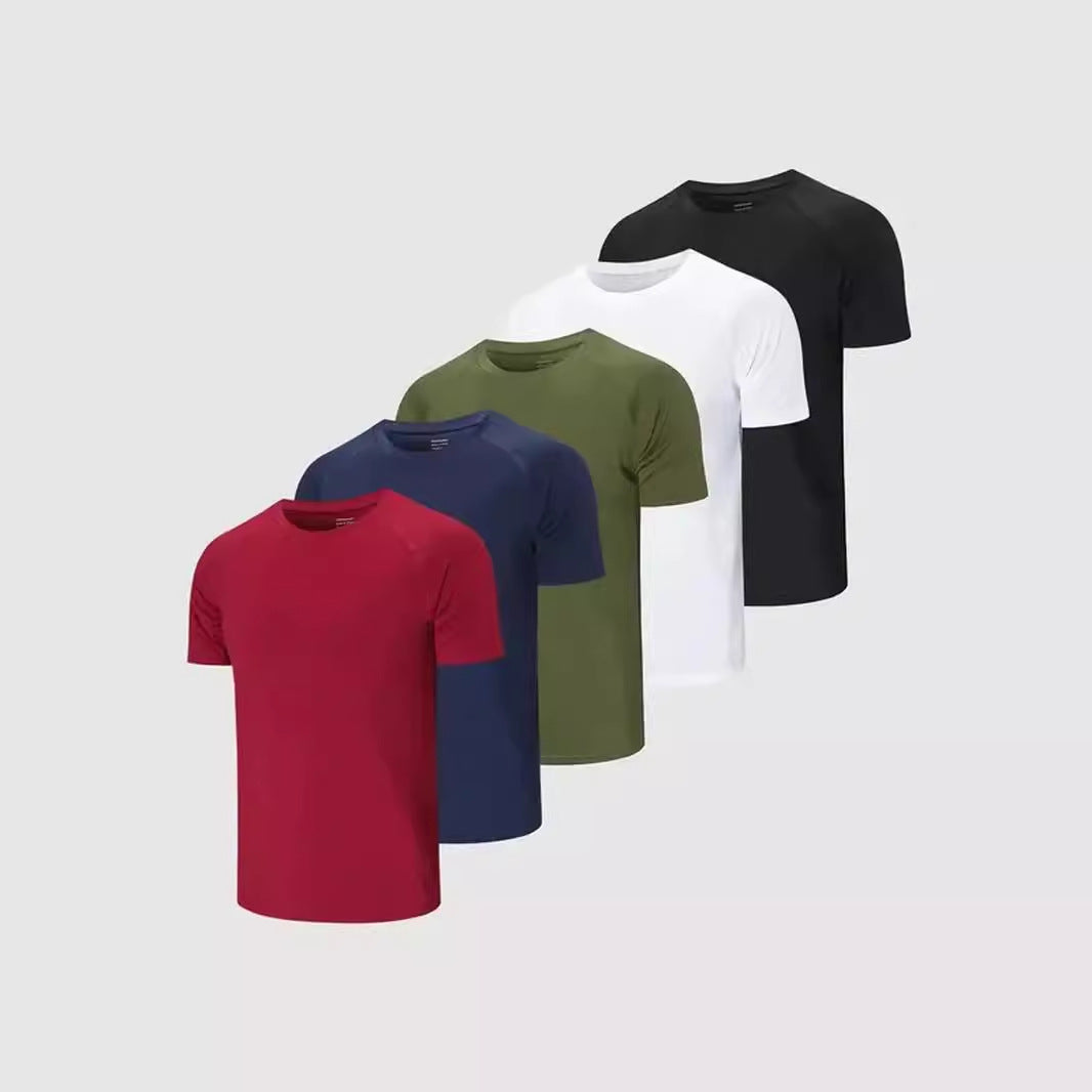 Fresh Arrivals at Buy Center: Solid Color Slim-fit Short-sleeved T-shirt All-matching